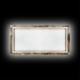 Cowboy Riding in Desert Landscape, Framed Canvas Print for Rustic Living Room Decor, Western Art for Home and Bedroom Decoration