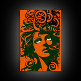 Nordic Medusa Pop Art Canvas Print, Classic Portrait Posters and Prints, Canvas for Living Room Home Decor, ready to hang canvas print