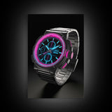 Wrist Watch Wall Decor, Retro Watch Wall Art, Pink, Teal, Minimalist Print, Wall Decor, Canvas Print, Wall Art, Framed Canvas