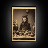 Spooky Room Decor, Gothic Wall Decor, Horror Art, Dark Fantasy, Occult Art, Canvas Print, Wall Art, Vertical Print, Home Decor, Wall Decor