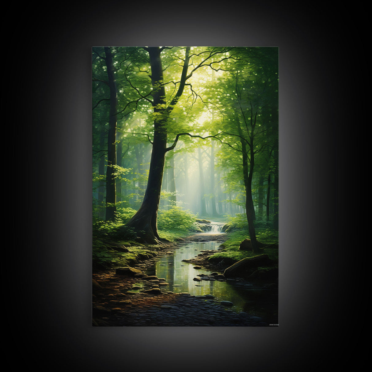 Forest Wall Art, Nature Inspired Art, Trees Art, Canvas Print, Wall Art, Vertical Print, Engagement Gift, Camper Wall Decor, Bedroom Prints