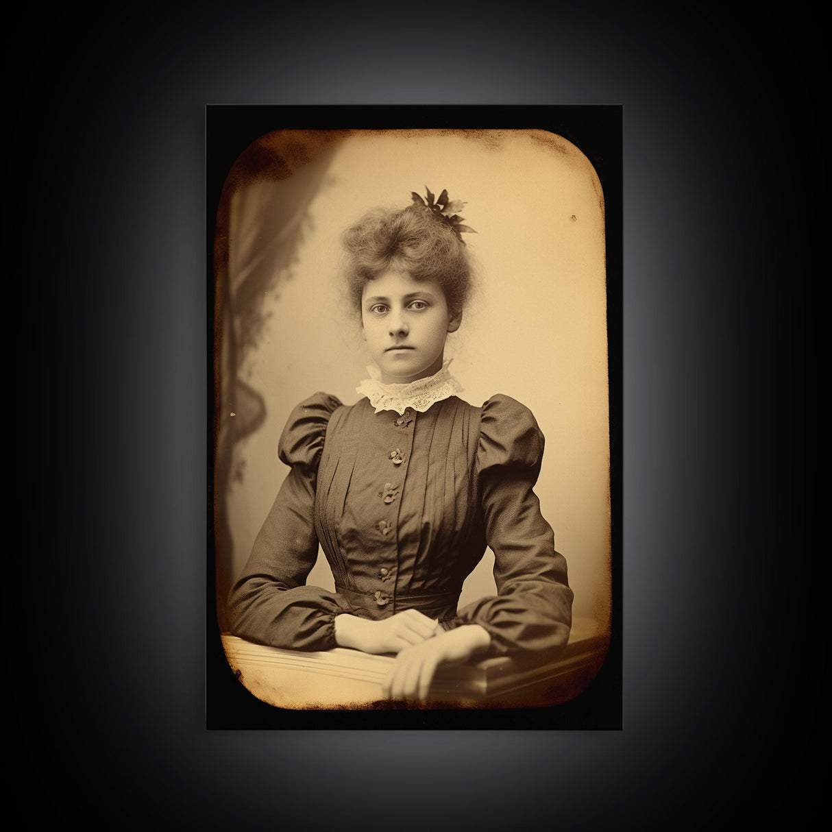 Victorian Portrait, Victorian Photos, Antique Photograph, Canvas Print, Wall Art, Vertical Print, Victorian Print, Victorian Home Decor
