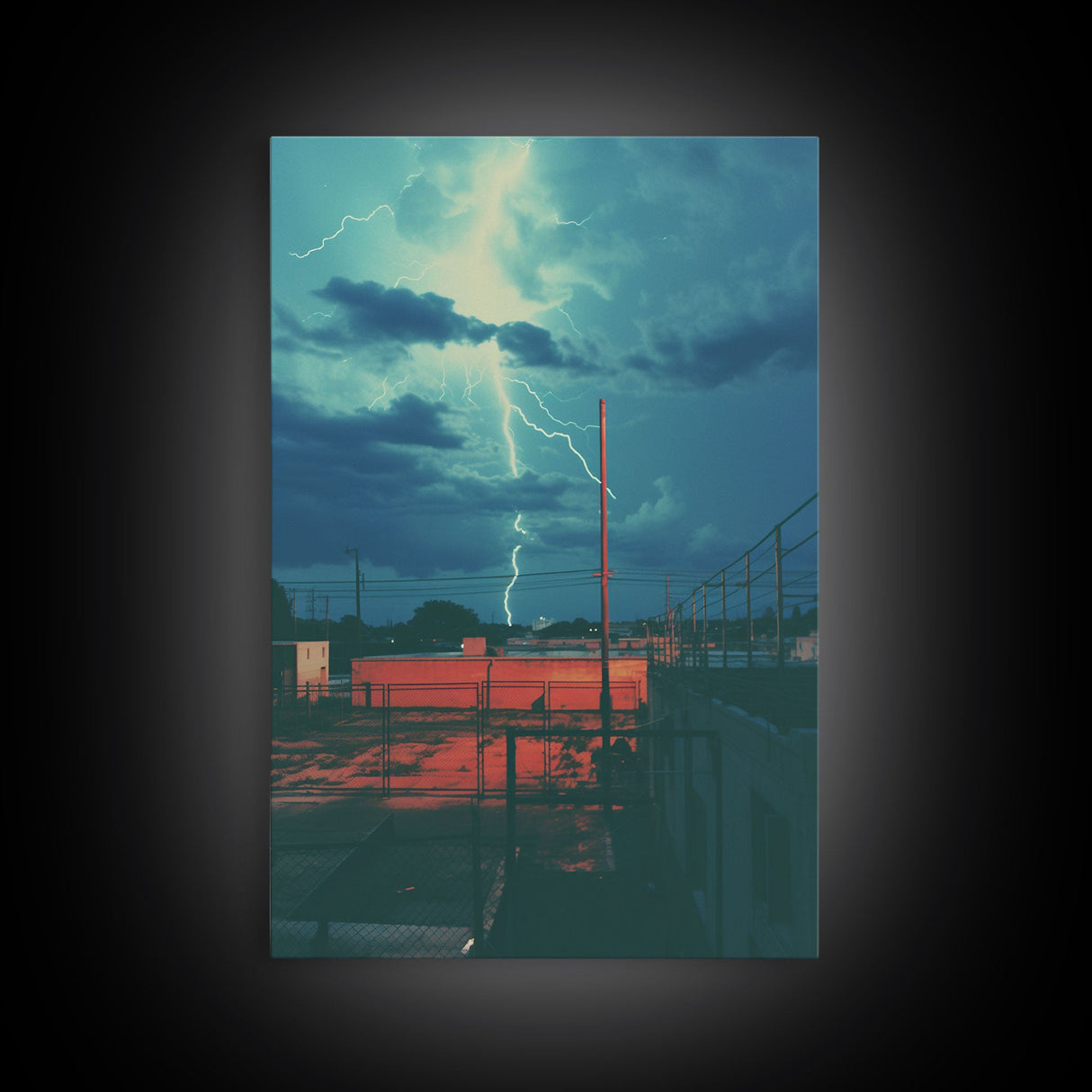 Lightning Bolt, Outdoors Wall Art, Canvas Print, Wall Hanging, Portrait Art, First Home Gift, Nerdy Home Decor, Home Decor Prints, RV Decor