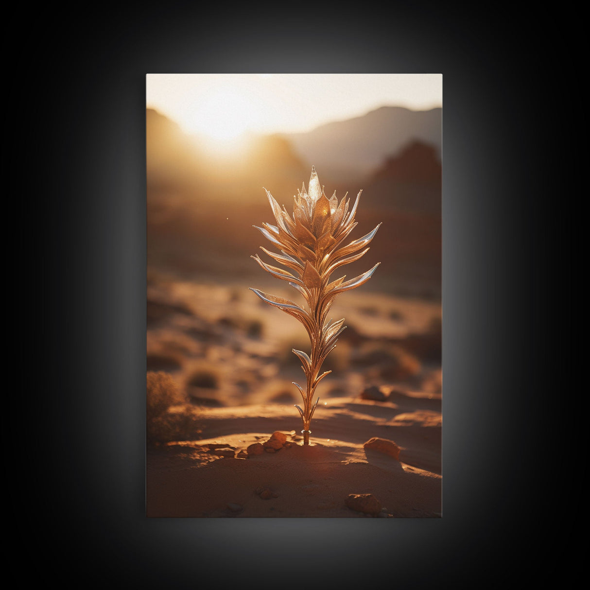 Giant Andersonia, Desert Art, Plant Art, Canvas Print, Wall Hanging, Portrait Art, Business Gift, College Dorm Decor, Minimalist Prints