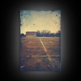 Football Field, Football Wall Art, Sports Wall Art, Canvas Print, Wall Hanging, Portrait Art, Man Cave Art, Teacher Gift, Apartment Wall Art
