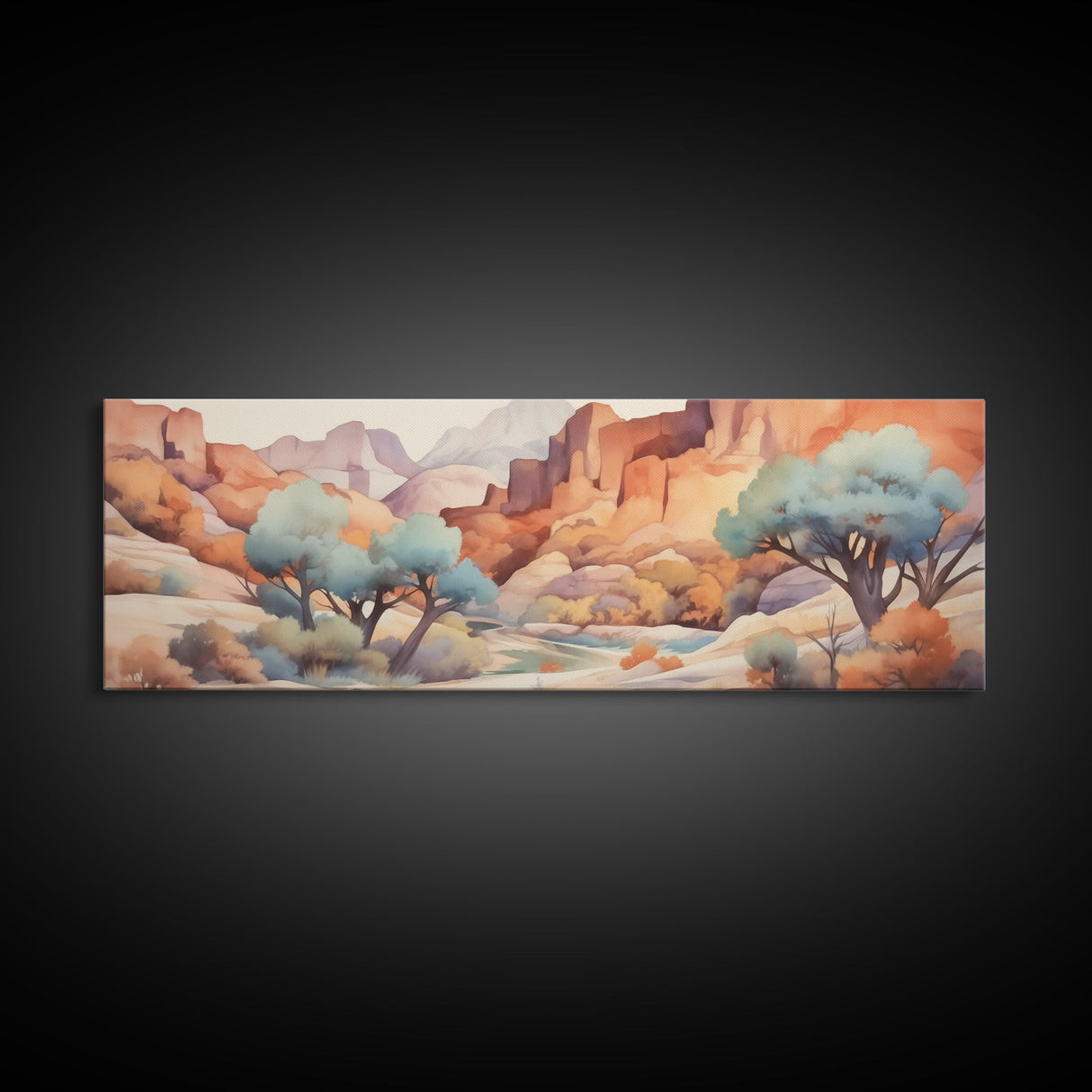 Panoramic Desert Prints, Four Peaks Arizona Wall Art, 3 Piece Print Set, Arizona Desert, Boho Print, Modern Wall Art, Minimalist Wall Art