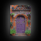 Change34 Architecture Print, 19th Century Architecture Photography, Mexico City Wall Art, Wood Framed Canvas Print