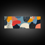 90s Style Retro Abstract Art - Framed Canvas Print - Modern Home Decor - Minimalist Wall Art - Modern Above Sofa Wall Art