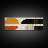 Art Deco Abstract Wall Art, Framed Canvas Print, Canvas Art, Earth Tons, Muted and Subdued Wall Art, Thought Provoking Abstract Art