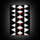 Arrow Panel Canvas Print, Boho Art, Wood Panel Canvas, Terracotta Art, Aztec Art, Retro Mid Century Modern Geometric Wall Art