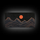 Retro Abstract Art, Art Deco Style, Atomic Age Inspired Wall Art, Pueblo Style Southwestern Art