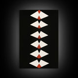 Retro Mid-Century Modern Diamond Art Canvas Print, MCM Style Home Decor