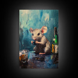 This Rat Has a Problem! Framed Canvas Print