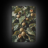 Fig Painting Print - Framed Canvas - Fig Oil Painting, Fig Painting, Kitchen Decor, Rustic Farmhouse, Minimalist Home Decor