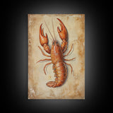 Kitsch Kitchen Home Decor, Crayfish Painting Print, Crawdaddy Wall Art, Louisiana Home Decor, Cajun Decor, Kitchen Wall Art