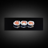 Abstract Sushi Painting Print, Food Art, Framed Canvas Print, Kitchen Decor, Minimalist Kitchen Wall Art, Kitchen Painting, Wall Art For Kitchen