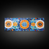 Mosaic Style Abstract Art Print, Sunflowers Mosaic Print, Floral Decor, Flower Abstract Art, Mosaic Wall Art Print, Sunflower Painting