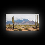 Desert Wall Art, Desert Decor, Framed Canvas Print, Desert Photography, Cactus Wall Art, Southwestern Decor, Landscape Prints, Boho Wall Art