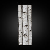 Classic Birch Trees Black and White Wall Art Framed Canvas Print Rustic Farmhouse Art Tall Narrow Art Guest Room Decor