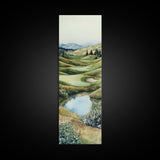 Irish Landscape Art Framed Canvas Print Green Wall Art Vertical Wall Art Above Couch Wall Art Rustic Landscape Art Gift Living