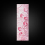 Floating Rose Petals in Water Canvas Print, Light Pink Wall Art, Botanical Nature Decor, Whimsical Aesthetic Bedroom or Living Room Art