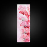 Elegant Hand Fans Framed Canvas Print Chinoiserie Wabi Sabi Wall Art Vertical Pink Decor Skinny Tall Art Light Pink Wall Art