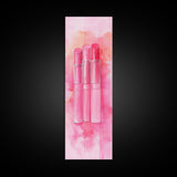 Light Pink Lipsticks Framed Canvas Print, Modern Whimsical Art, Abstract Vertical Art for Makeup Room or Girly Dorm Wall Decor