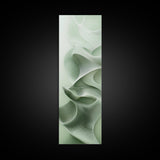 Sage Green Vertical Framed Canvas Print, Abstract Botanical Artwork, Wabi Sabi Minimalist Wall Art, Living Room Decor, Original Artwork