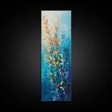 Underwater Kelp, Ocean Botanical Prints, Coastal Decor, Blue and Green Wall Art, Christmas, Canvas Print, Bedroom Art, Gift Idea
