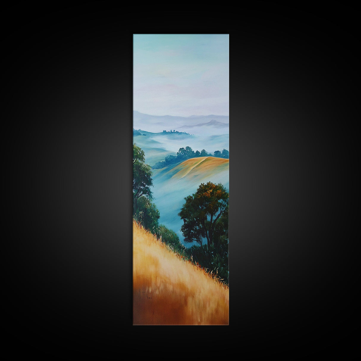 Landscape Art, Framed Canvas Print, coastal landscape art, panoramic art, extra wide art, rustic decor, living room art