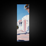 Modern Desert Home, Pink Aesthetic, Minimalist Wall Art, Framed Canvas Print, Southwestern Decor, Boho Art, Living Room Wall Art