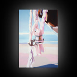 Hanging Rope, Beach House Art, Nautical Style, Canvas Print, Coastal Decor, Contemporary Home Wall Art, Living Room Statement