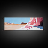 Desert Landscape, Modern Art, Living Room Wall Art, Framed Canvas Print, Minimalist Artwork, Neutral Decor, Southwest Wall Decor