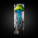 Jellyfish Art, Ocean Life, Colorful Abstract, Underwater Decor, Canvas Print, Modern Wall Art, Coastal Home, Living Room Art