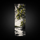 Swamp Trees, Black and White Landscape, Nature Wall Art, Rustic Home Decor, Framed Canvas Print, Large Wall Art, Office Art, Neutral Decor