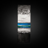 Wave Painting, Black and White Ocean Art, Coastal Wall Decor, Nautical Artwork, Modern Seascape, Beach House Living Room Art, Canvas Print