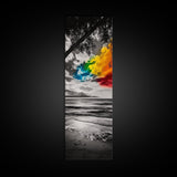 Colorful Beach Sky, Ocean Sunset Print, Coastal Photography, Seascape Art, Vibrant Wall Decor, Modern Home Art, Canvas Print