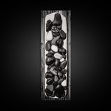 Black and White Stones, Minimalist Rock Art, Rustic Home Decor, Natural Texture Print, Modern Zen Wall Art, Framed Canvas Print