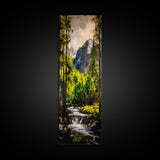 Mountain Escape, Waterfall Art, Forest Landscape, Framed Canvas Print, Nature Wall Art, Rustic Home Decor, Lodge Wall Art