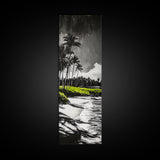 Beach Shore, Serene Seascape, Tranquil Ocean Art, Canvas Print, Coastal Wall Decor, Living Room Art, Soothing Home Decor