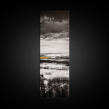 Moody Landscape Art, Black and White Painting, Nature Inspired Wall Decor, Rustic Home Accent, Modern Minimalist Style, Canvas Print
