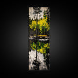 Reflection, Forest, Landscape, Canvas Print, Nature Wall Art, Tranquil Scene, Greenery Art, Serene Home Decor, Zen Office Artwork
