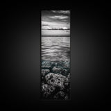 Ocean Depths, Coastal Art, Black and White Photography, Canvas Print, Beach Wall Art, Nautical Decor, Ocean Print, Modern Home Decor