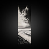Beach Sunset, Coastal Wall Art, Seascape Painting, Ocean Waves, Framed Canvas Print, Minimalist Decor, Bedroom Wall Art, Gift Idea