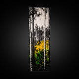 Birch Forest, Black and White Art, Nature Wall Art, Framed Canvas Print, Rustic Woodland, Farmhouse Decor, Living Room Artwork