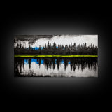 Lake Reflection, Forest Landscape, Tranquil Wall Art, Canvas Print, Nature Lover Gift, Bedroom Wall Art, Zen Home Decor