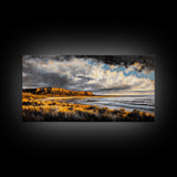 Canyon, Dramatic Sky, Southwest, Desert, Framed Canvas Print, Western Landscape Wall Art, Rustic Home Decor, Nature Painting, Fall Colors