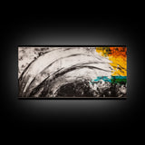 Abstract Waves, Modern Wall Art, Contemporary Painting, Minimalist Art, Framed Canvas Print, Living Room Decor, Unique Artwork