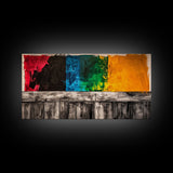 Colorful Abstract, Modern Wall Art, Bold Geometric Design, Expressive Painting, Living Room Accent, Artistic Home Decor, Canvas Print
