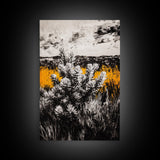 Nature Artwork, Desert Landscape, Western Home Decor, Canvas Print, Rustic Wall Art, Black and White Art, Fall Inspired Artwork